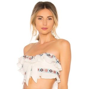 * NEW Tularosa Maddie Bandeau Top White D16